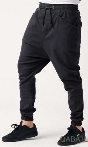 Sarouel Pants Coton Stretch Noir
