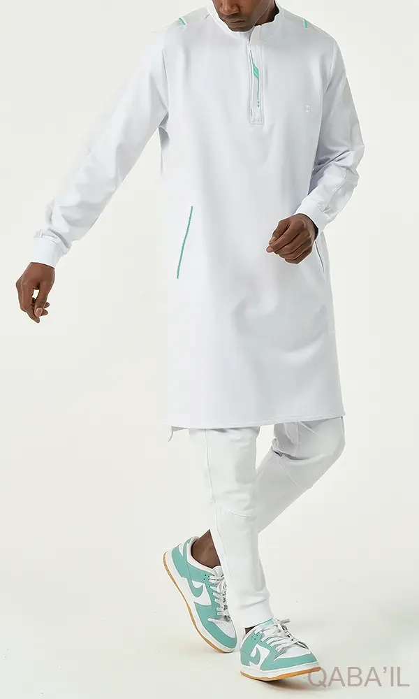 Qamis court Subtil Blanc Qaba'il