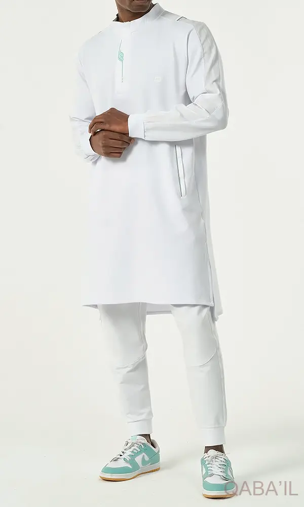 Qamis court Subtil Blanc Qaba'il