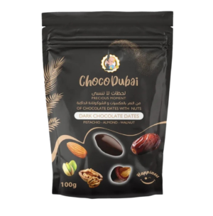  Dark chocolates Dates with Nuts - Choco Dubai (100gr)