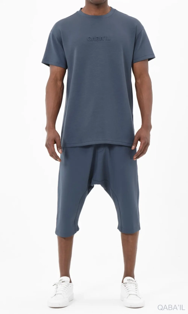 Ensemble Oversized Bleu Qaba'il
