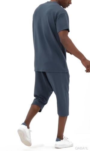 Ensemble Oversized Bleu Qaba'il