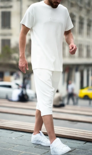Ensemble Oversized Ecru Qaba'il