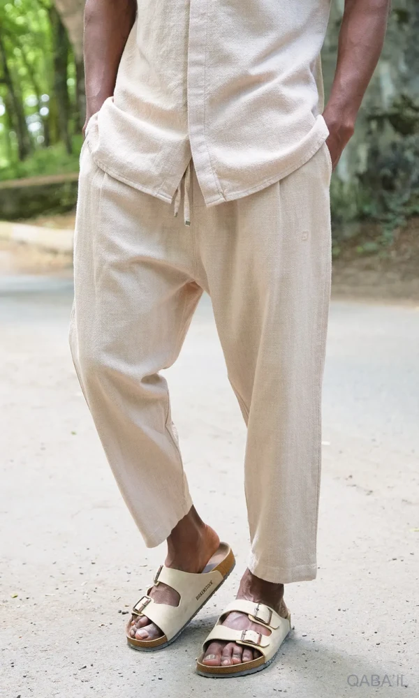 Sarouel Classik Coton Beige Qaba'il