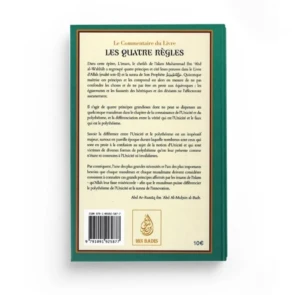 Le commentaire du Livre les 4 règles