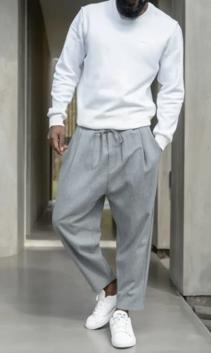 Sarouel Classik Flanel Gris Qaba'il