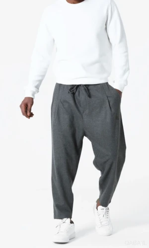 Sarouel Classik Flanel Anthracite Qaba'il