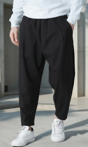 Sarouel Classik Flanel Noir Qaba'il