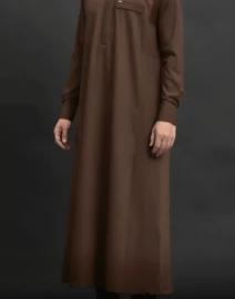 Qamis QL Bey Marron Qaba'il