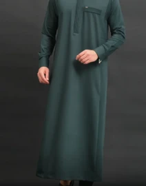 Qamis QL Bey Vert Qaba'il