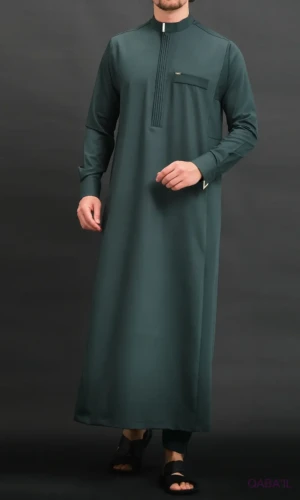 Qamis QL Bey Vert Qaba'il