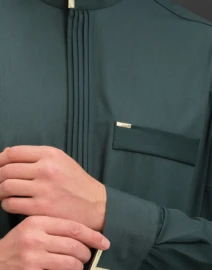 Qamis QL Bey Vert Qaba'il