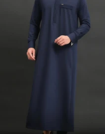 Qamis QL Bey Bleu Qaba'il