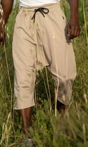 Sarouel Pantacourt Léger Beige Qaba'il