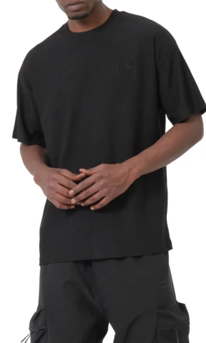 T-shirt Oversized Waffle Noir Qaba'il