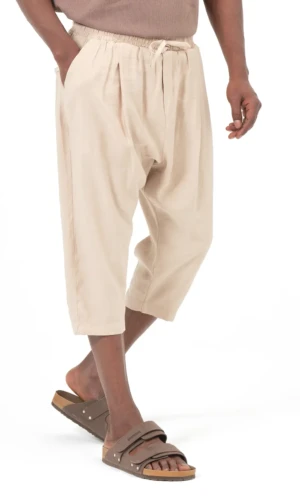 Pantacourt Classik Tencel Beige Qaba'il