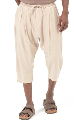 Pantacourt Classik Tencel Beige Qaba'il