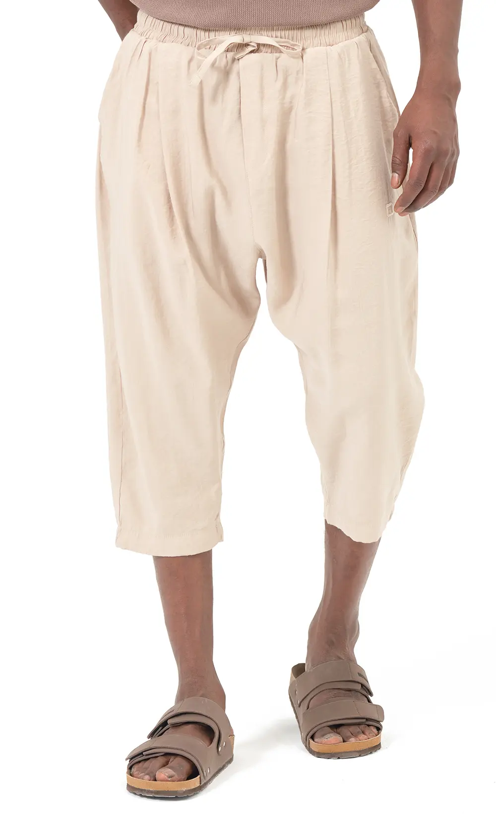 Pantacourt Classik Tencel Beige Qaba'il