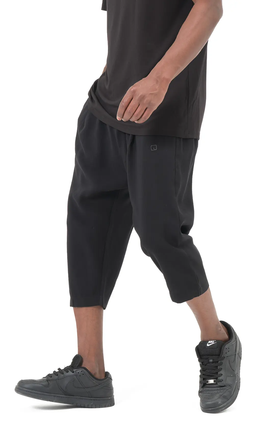 Boutique Sunnah Pantacourt Classik Tencel Noir Qaba'il