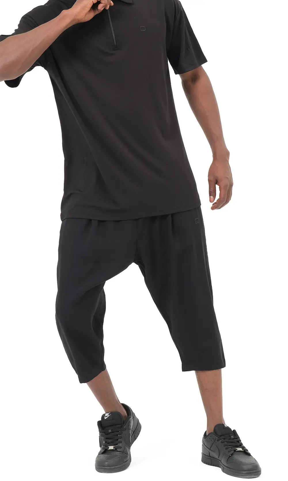 Boutique Sunnah Pantacourt Classik Tencel Noir Qaba'il