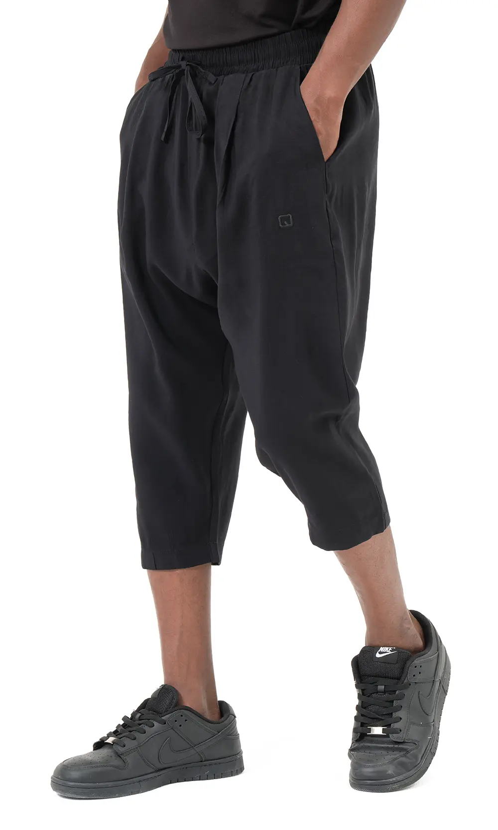 Pantacourt Classik Tencel Noir Qaba'il