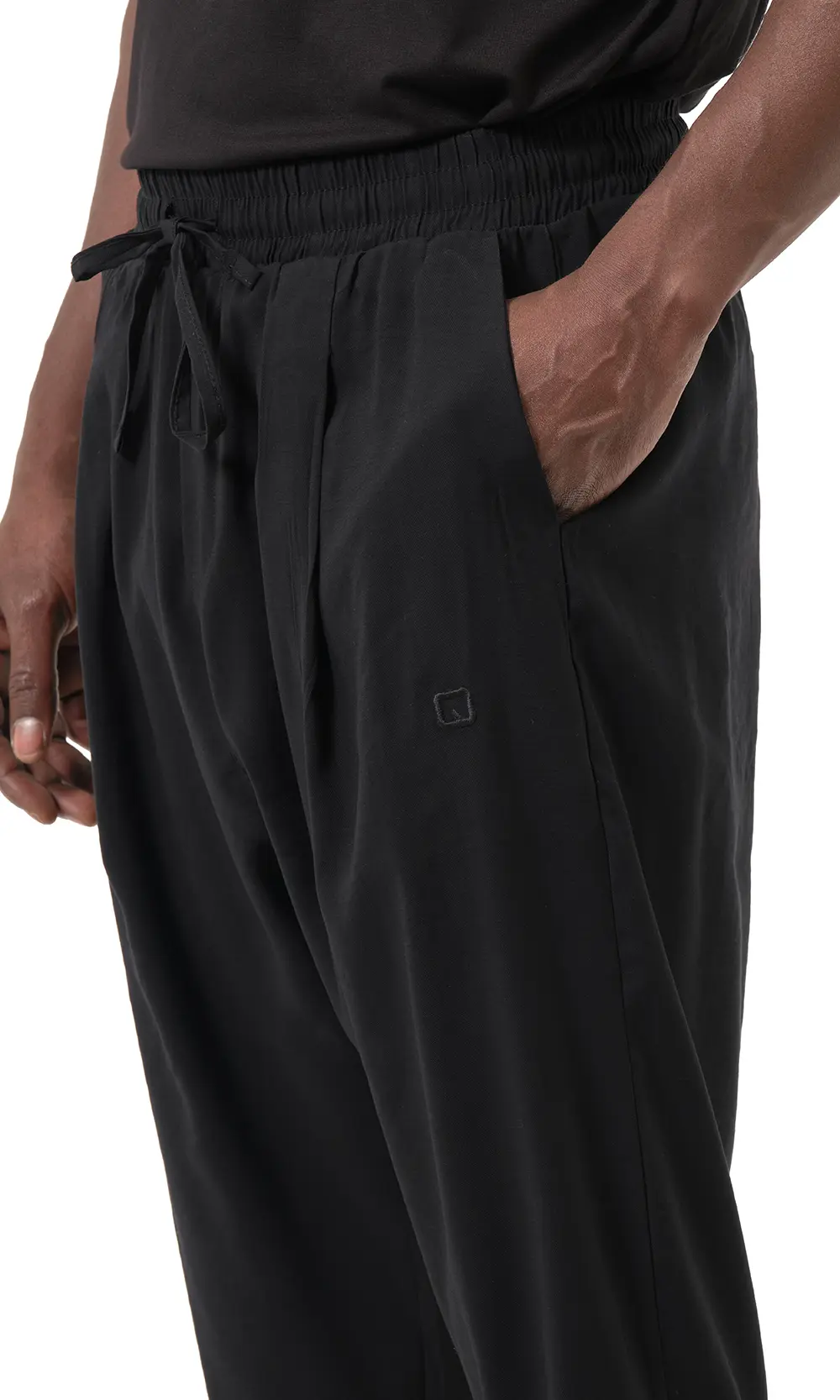 Boutique Sunnah Pantacourt Classik Tencel Noir Qaba'il